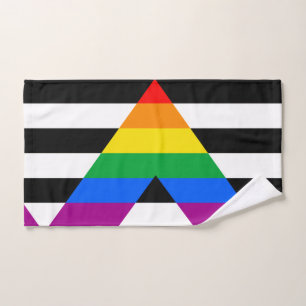 LGBTQ+ Ally Flag Hand Towel