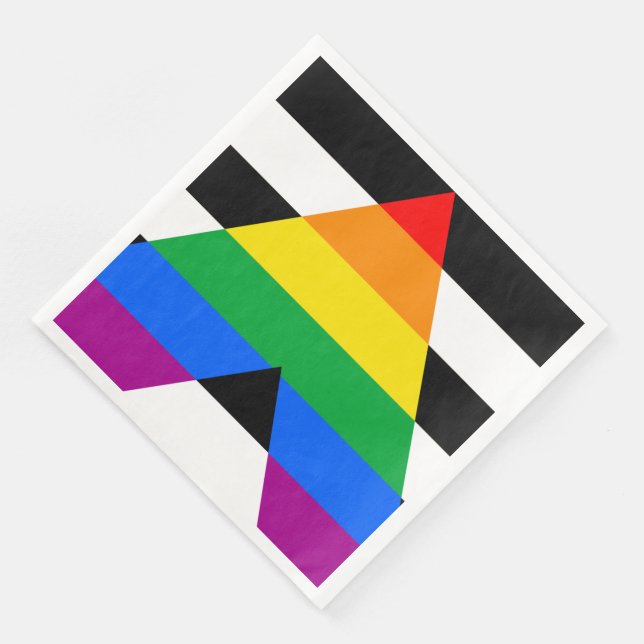 LGBTQ+ Ally Flag Napkin (Corner)