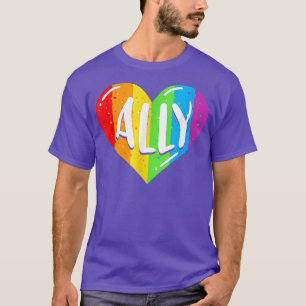 LGBTQ Ally For Gay Pride Men Women Children  T-Shirt