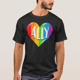Lgbtq Ally For Gay Pride Men Women Children T-Shirt