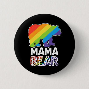 LGBTQ Ally Mama Bear Pride Month 6 Cm Round Badge