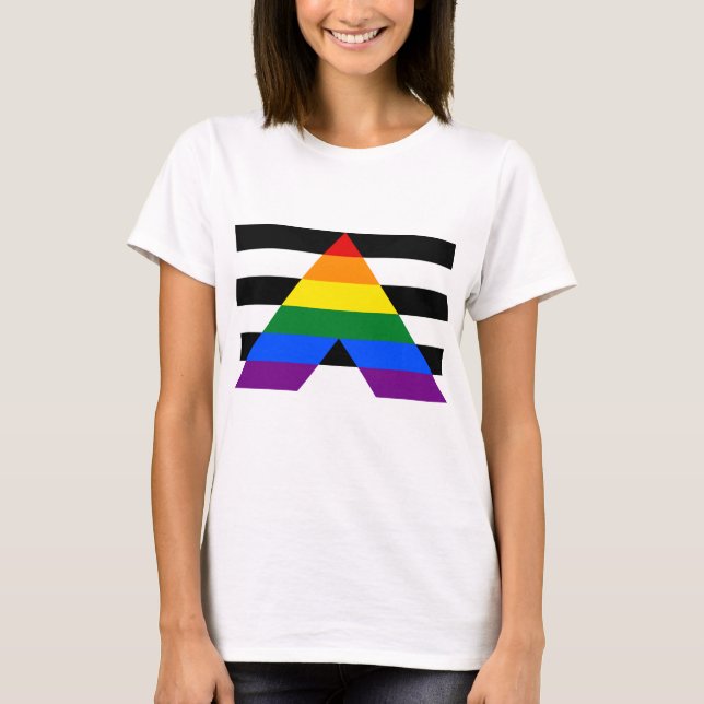 LGBTQ Ally, Support your friends and family T-Shirt (Front)