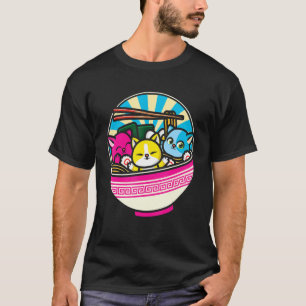 LGBTQ Animal Lesbian Cat Pansexual Flag Pan Pride T-Shirt