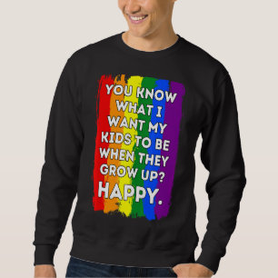 Lgbtq Awareness Parents Mum Dad Gay Lesbian Pride  Sweatshirt