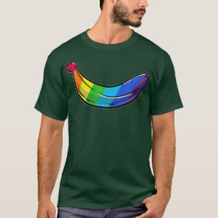 LGBTQ Banana Funny Pride Graphic Cute Rainbow Styl T-Shirt