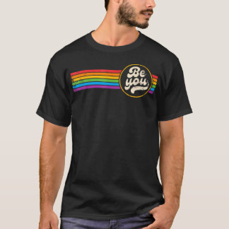 Lgbtq Be Kind Gay Pride Lgbt Ally Rainbow Flag T-Shirt