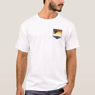 LGBTQ Bear Pride Flag Pocket - LGBTQIA  Bear T-Shirt