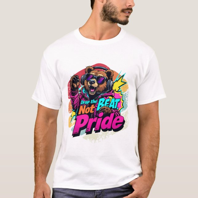 LGBTQ BearDJ VintageVibes T-Shirt (Front)