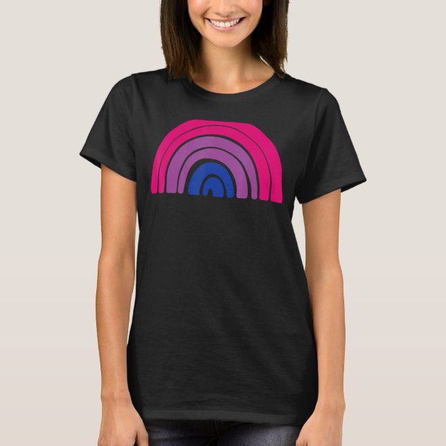 Lgbtq Bisexual Pride Flag Lgbtqia+ Rainbow Bisexua T-Shirt (Front)