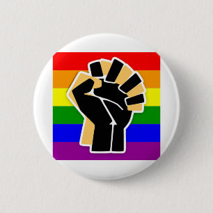 LGBTQ Black Ally 6 Cm Round Badge