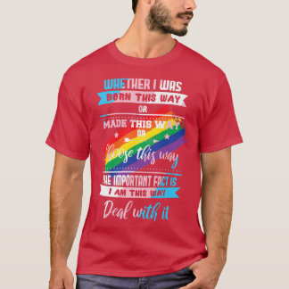 LGBTQ Born This Way Transgender Premium T-Shirt