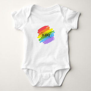 LGBTQ Brushstrokes Rainbow Baby Bodysuit