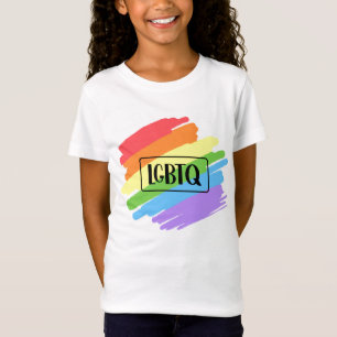 LGBTQ Brushstrokes Rainbow T-Shirt