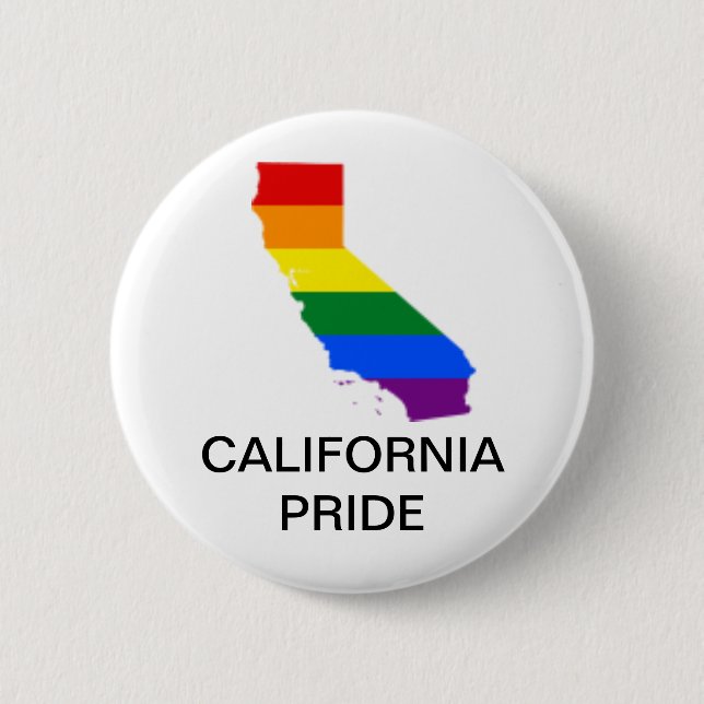 LGBTQ CALIFORNIA PRIDE BUTTON (Front)