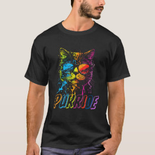 LGBTQ Cat Gay Pride Rainbow Purride T-Shirt