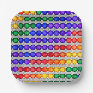 🌈LGBTQ+ CHEERS!  Intertwined in Pride Paper Plate