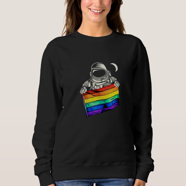 Lgbtq Colour Outer Space Theme Sweatshirt (Front)