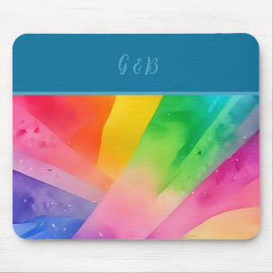 lgbtq colourful rainbow  mouse mat