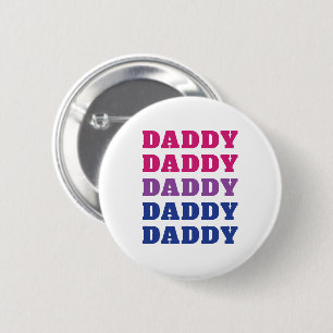 LGBTQ Daddy Bisexual Pride Dad Father's Day 6 Cm Round Badge