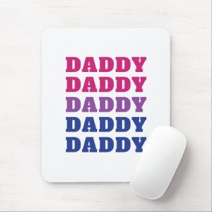 LGBTQ Daddy Bisexual Pride Dad Father's Day Mouse Mat