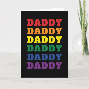 LGBTQ Daddy Gay Pride Dad Father's Day Card