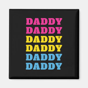 LGBTQ Daddy Pansexual Pride Dad Father's Day Magnet