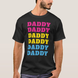 LGBTQ Daddy Pansexual Pride Dad Father's Day T-Shirt