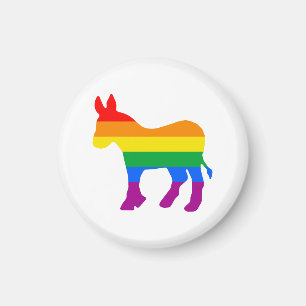 LGBTQ Democrat Pride Magnet