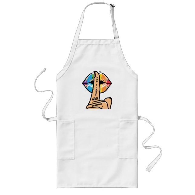 LGBTQ - Don't Judge What You Don't Understand Long Apron (Front)