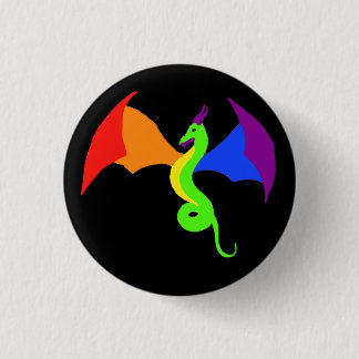 LGBTQ Dragon Button