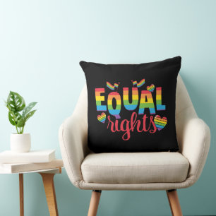 LGBTQ - Equal Rights - Rainbow Colours Cushion