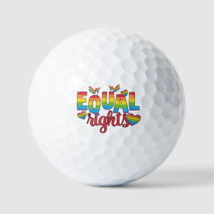 LGBTQ - Equal Rights - Rainbow Colours Golf Balls