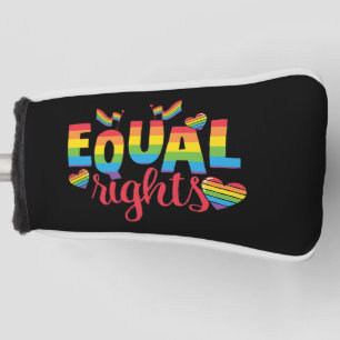 LGBTQ - Equal Rights - Rainbow Colours Golf Head Cover