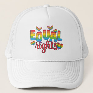 LGBTQ - Equal Rights - Rainbow Colours Trucker Hat