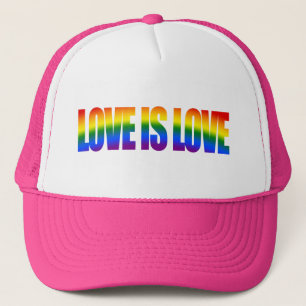 LGBTQ Equality Love LGBT Rainbow Flag Gay Pride Trucker Hat
