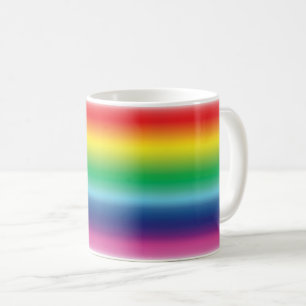 LGBTQ equality rainbow pride colours - coffee mug