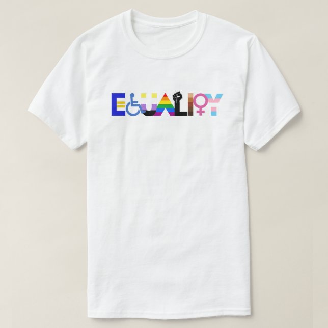 LGBTQ+ Equality T-Shirt (Design Front)