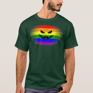LGBTQ Fall Halloween Gay Lesbian Pumpkin Jack O La T-Shirt