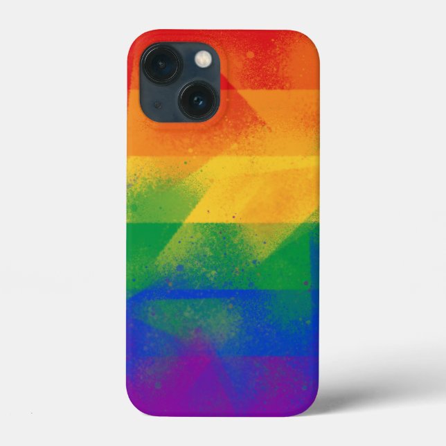 LGBTQ Flag Colours Case-Mate iPhone Case (Back)