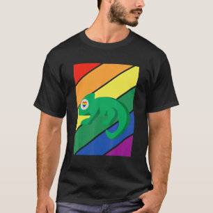 LGBTQ Flag Gay Pride Month Rainbow Chameleon LGBT T-Shirt