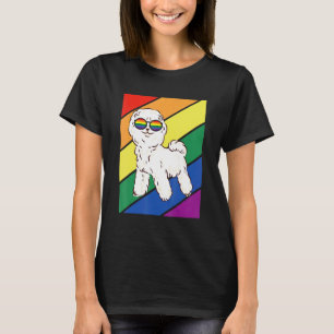 LGBTQ Flag Gay Pride Month Rainbow Poodle Dog LGBT T-Shirt