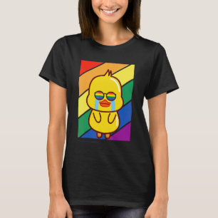 Lgbtq Flag Gay Pride Month Rainbow Sad Duck Lgbt G T-Shirt