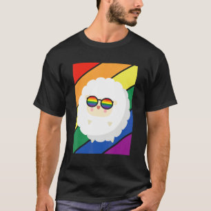 LGBTQ Flag Gay Pride Month Rainbow Sheep With LGBT T-Shirt
