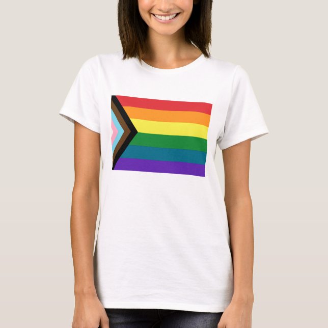 LGBTQ Flag  T-Shirt (Front)