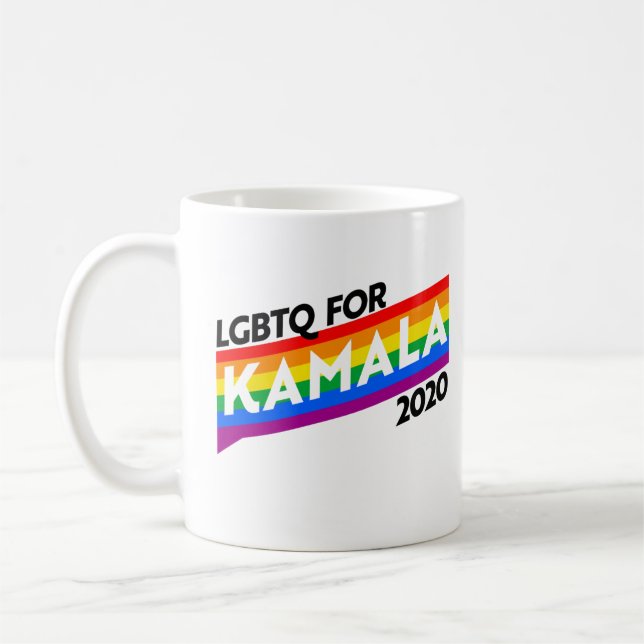LGBTQ for KAMALA 2020 Coffee Mug (Left)