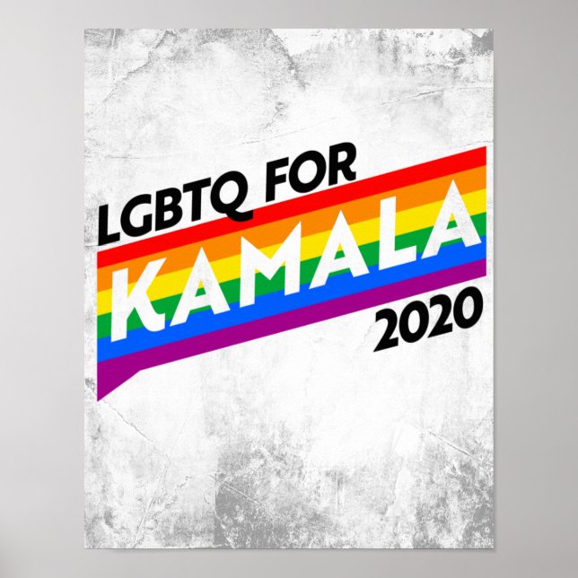 LGBTQ for KAMALA 2020 Poster (Front)