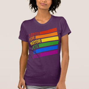 LGBTQ For Mayor Pete 2020 T-Shirt