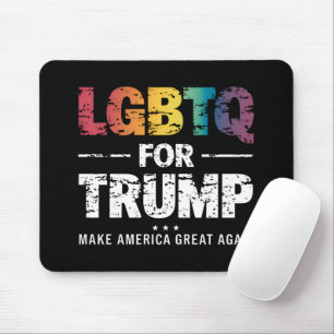 LGBTQ FOR TRUMP GAY LESBIAN FOR TRUMP 2024 MOUSE MAT
