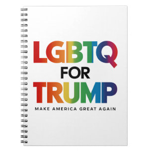 LGBTQ FOR TRUMP GAY LESBIAN FOR TRUMP 2024 NOTEBOOK