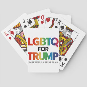 LGBTQ FOR TRUMP GAY LESBIAN FOR TRUMP 2024  PLAYING CARDS